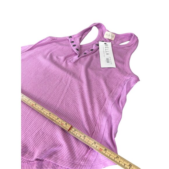 Summer Soulmates Button Tank Top S Lilac By Bella Ella Boutique - Picture 12 of 13